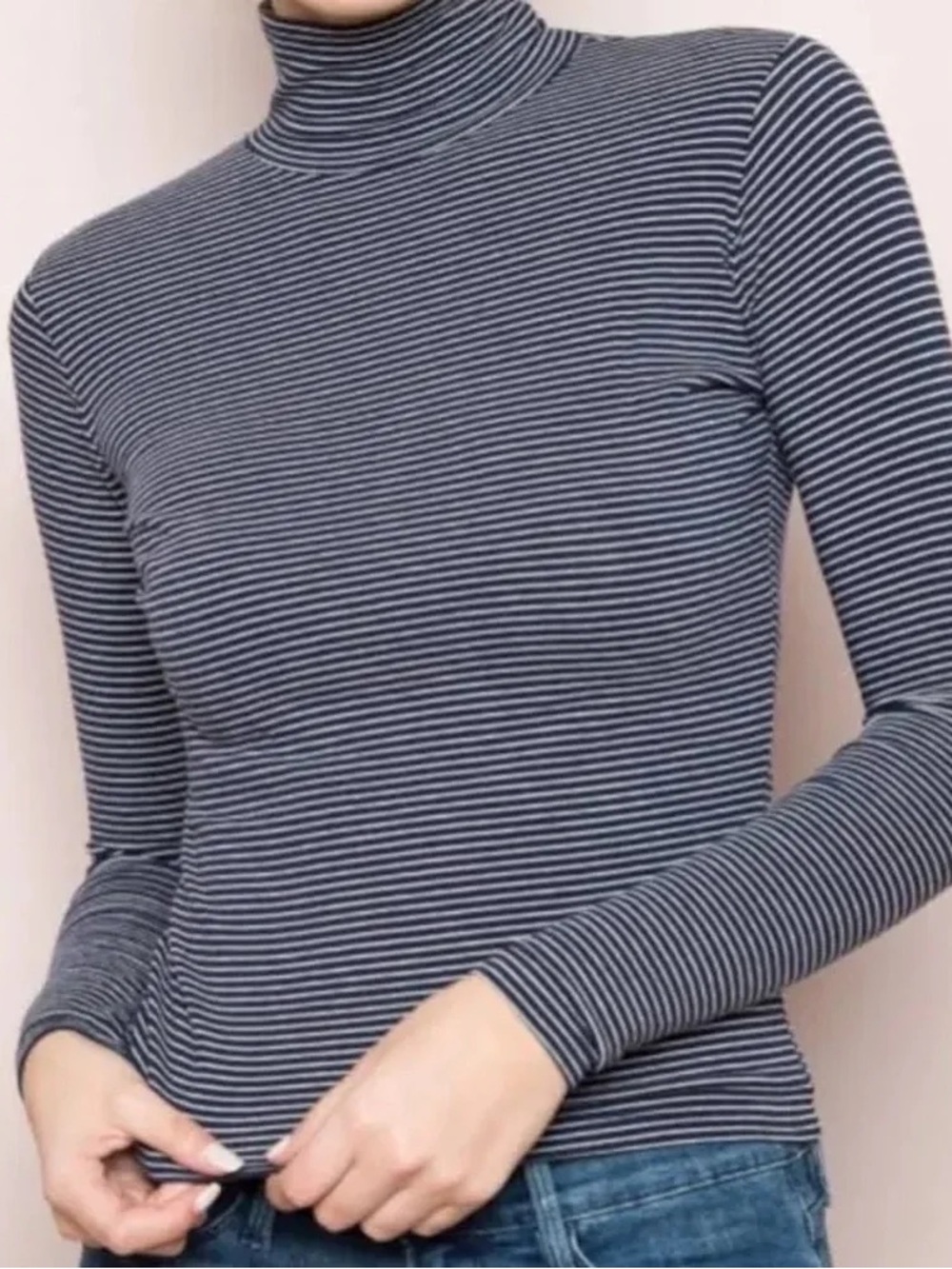 Brandy Melville Striped Turtleneck